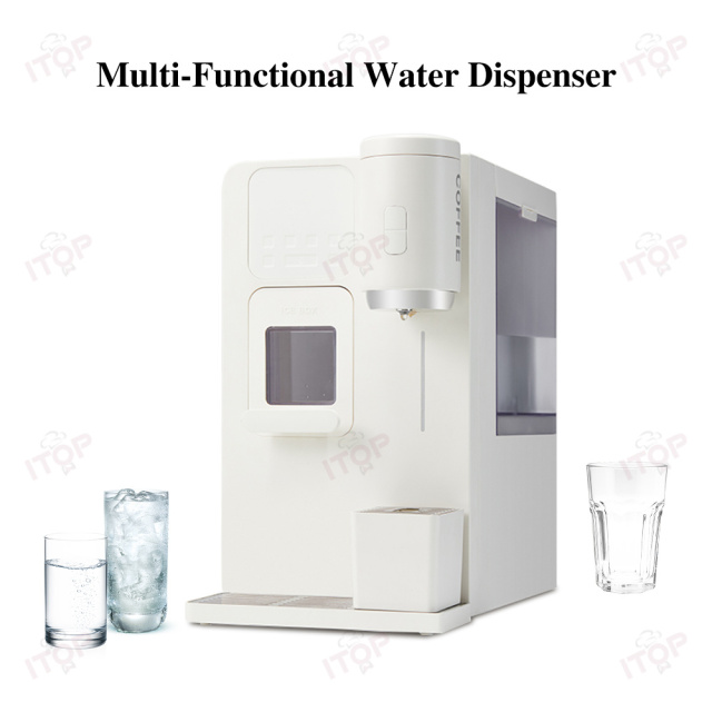3 Seconds Quick Heat Hot Runner System Domestic Touch Screen Countertop Water Purifier With Ice Maker Function