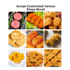 30l Hopper Capacity Beef Maker Form Chicken Nugget Make Meat Pie Making Machine Cutlet Nugget Making Machine