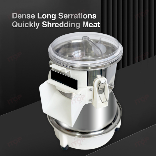 Commercial Cooked Meat Slicer Shredder Chicken Breast Beef Shredding Cutting Machine