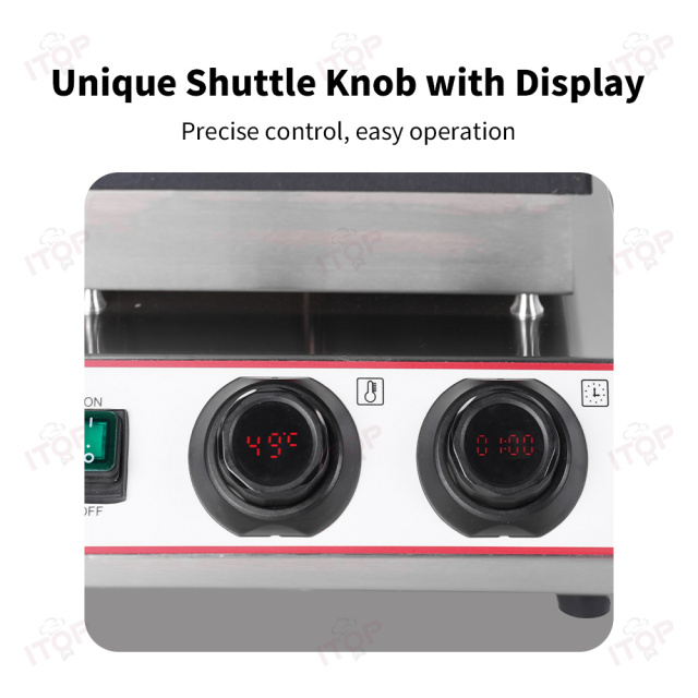 Digital Commercial Stainless Steel Dorayaki Pancake Maker Machine 9 Holes Poffertjes Grill Electric Pancake Waffle Baker