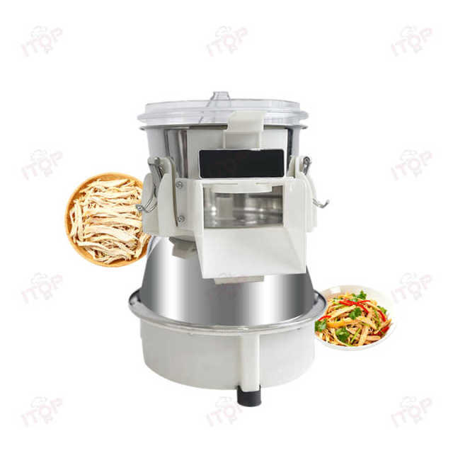 Commercial Cooked Meat Slicer Shredder Chicken Breast Beef Shredding Cutting Machine