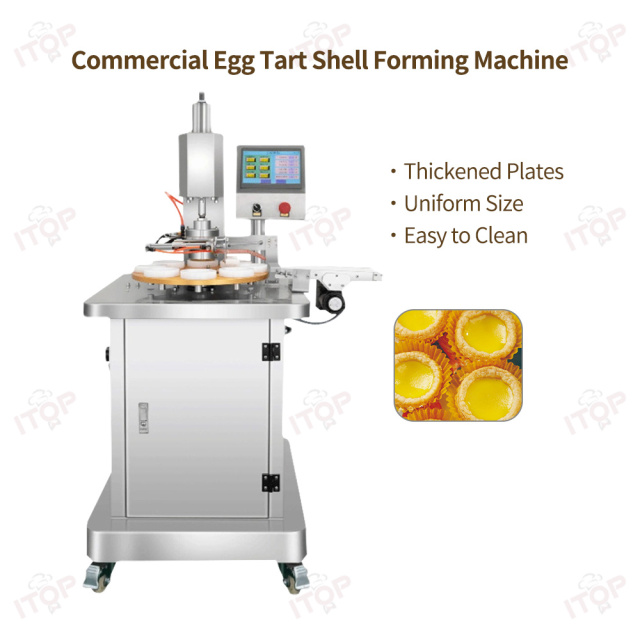 Egg Shortcrust Pastry Tartlet Press Machine Waffle Egg Tart Shell Maker Foil Egg Tart Shell Cup Moulding Pressing Machine