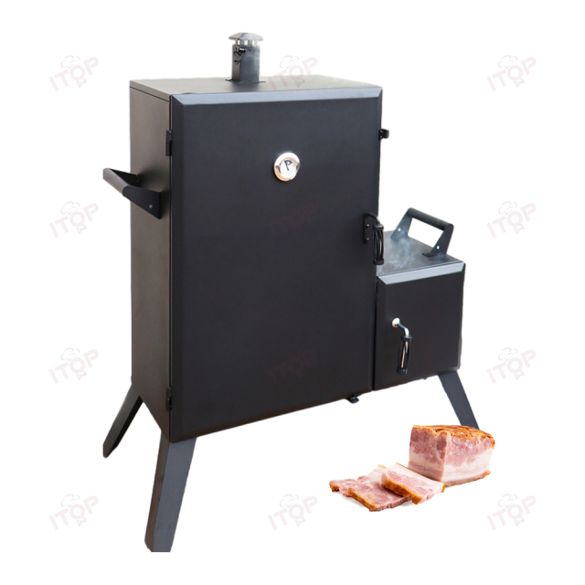 Bacon Ham Herring Meat Smoker Grills Outdoor Vertical Offset Charcoal Smoker Barbecue Grill