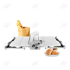 Portable Semi Auto Pastry Croissant Dough Sheeter Table Top Mini Dough Sheeter Machine