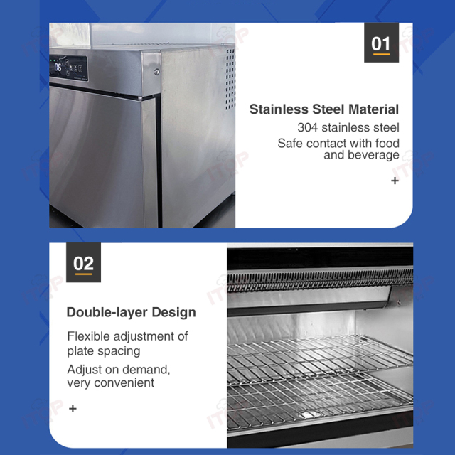 32l 48l Commercial Mini Blast Freezer Chiller Household Restaurant Hotels Use Electric Fast Shock Freezer For Ice Cream