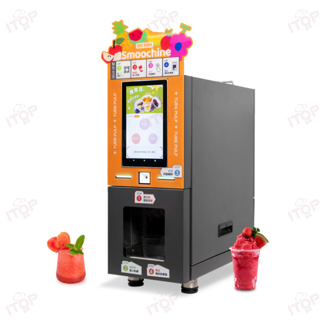 24-hour Smart Desktop Fruit Smoothie Vending Machine With Coin Qr Code Token Payment Systems Including Sdk Function