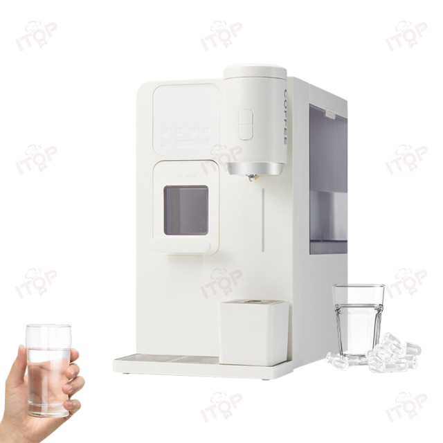 3 Seconds Quick Heat Hot Runner System Domestic Touch Screen Countertop Water Purifier With Ice Maker Function