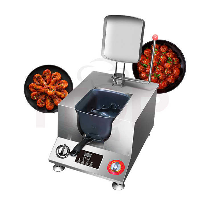 U-shape Commercial Intelligent Stainless Steel 304 Gas Heating Adjustable Height Automatic Cooking Machine