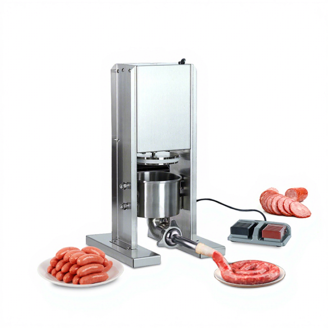 Commercial Electric Sausage Stuffer Foot Pedal Type Stainless Steel Salami Filler Maker Automatic 3l Sausage Filling Machine