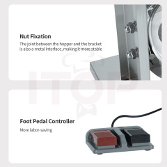 Commercial Electric Sausage Stuffer Foot Pedal Type Stainless Steel Salami Filler Maker Automatic 3l Sausage Filling Machine