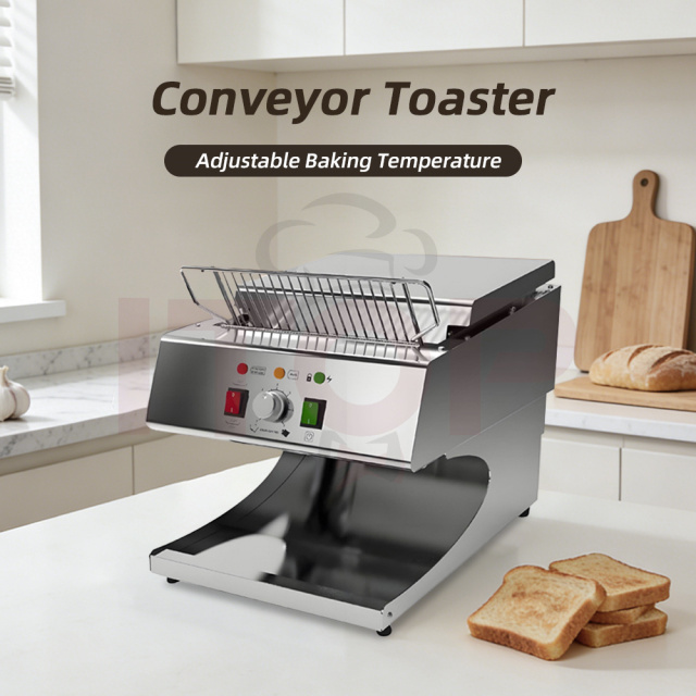 Commercial Heavy-duty Stainless Steel Conveyor Toaster 350 Slices/hour Industrial Electric Toasters
