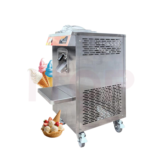 Commercial Automatic Gelato Sorbet Frozen Yogurt Hard Ice Cream Maker 6l Freezing Hopper 24l/h