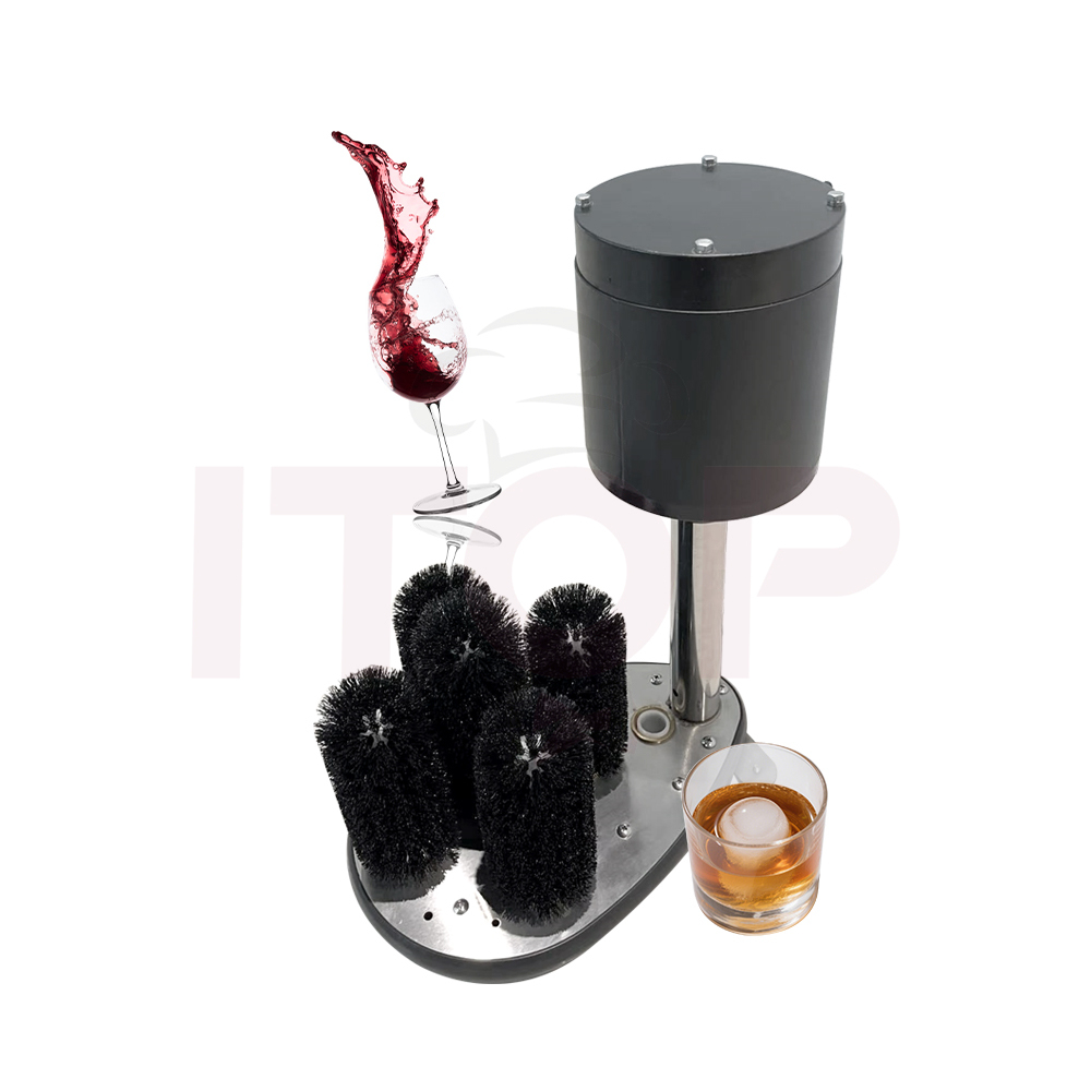 Glass Cup Washing Machine Bar Equipment Brush Cup Cleaner Hotel Kitchen Glass Cup Cleaning Machine