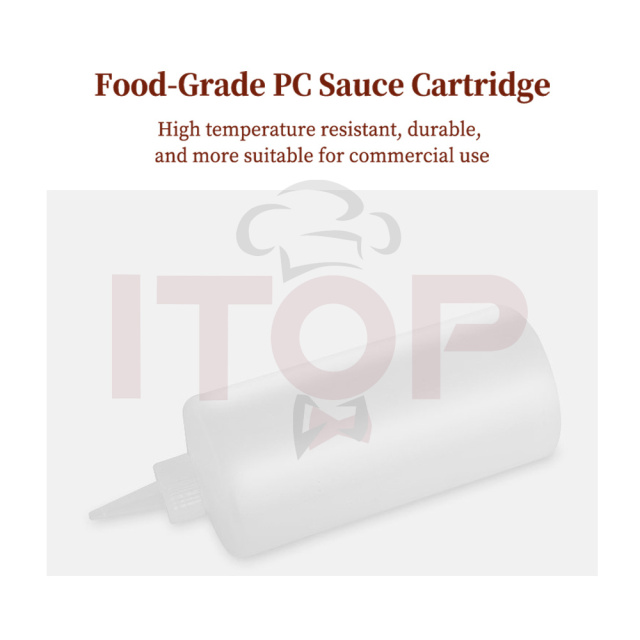 Jam Filler Bottle Sauce Gun Salad Dressing Gun Stainless Steel 304 Mustard Mayonnaise Hamburger Sauce Dispenser Gun