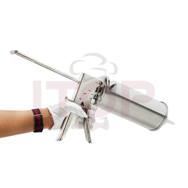 Jam Filler Bottle Sauce Gun Salad Dressing Gun Stainless Steel 304 Mustard Mayonnaise Hamburger Sauce Dispenser Gun