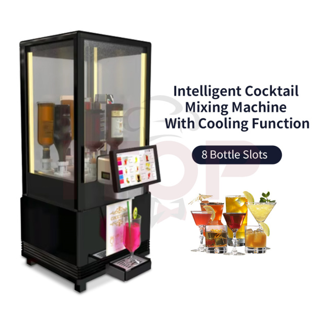 Multiple Languages Commercial Automatic Cocktail Dispenser Freezer Cocktail Making Machine With Built-in Wifi Payment System
