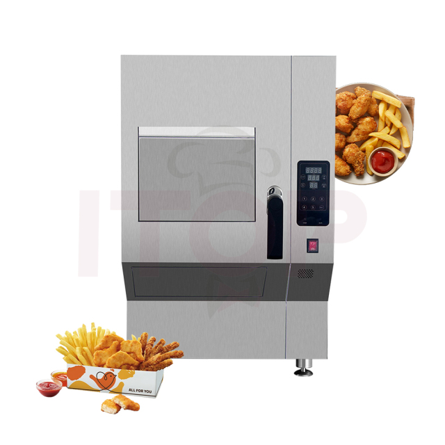 Automatic Commercial Smokeless Deep Fryer 8-Stage Electronic Purifier Activated Carbon Deodorization Ventless Equipment 380-420V