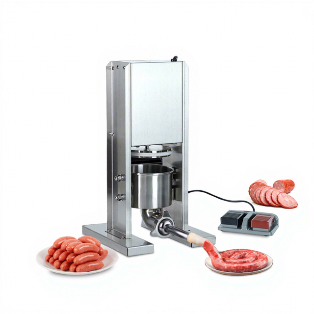 Commercial Electric Sausage Stuffer Foot Pedal Type Stainless Steel Salami Filler Maker Automatic 3l Sausage Filling Machine