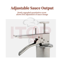 Jam Filler Bottle Sauce Gun Salad Dressing Gun Stainless Steel 304 Mustard Mayonnaise Hamburger Sauce Dispenser Gun