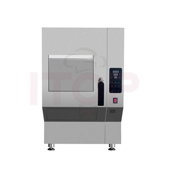 Automatic Commercial Smokeless Deep Fryer 8-Stage Electronic Purifier Activated Carbon Deodorization Ventless Equipment 380-420V