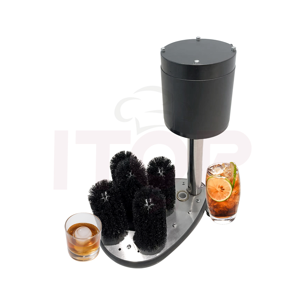 Glass Cup Washing Machine Bar Equipment Brush Cup Cleaner Hotel Kitchen Glass Cup Cleaning Machine