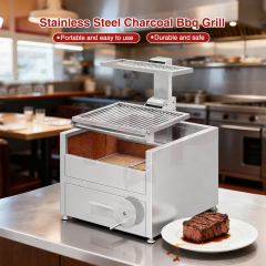 Table Top Design Double-tier Grill Commercial Barbecue Factory Supplies Gaucho Grill Santa Maria Adjustable Grill