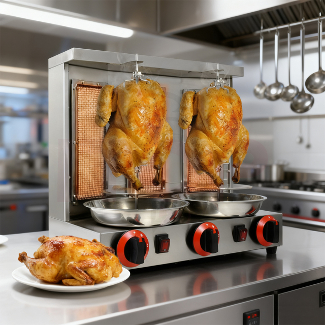 Commercial High Quality Stainless Steel Three-head Gas Bbq Grill for Middle East Hotel & Restaurant Supplies