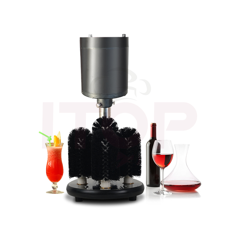 Glass Cup Washing Machine Bar Equipment Brush Cup Cleaner Hotel Kitchen Glass Cup Cleaning Machine