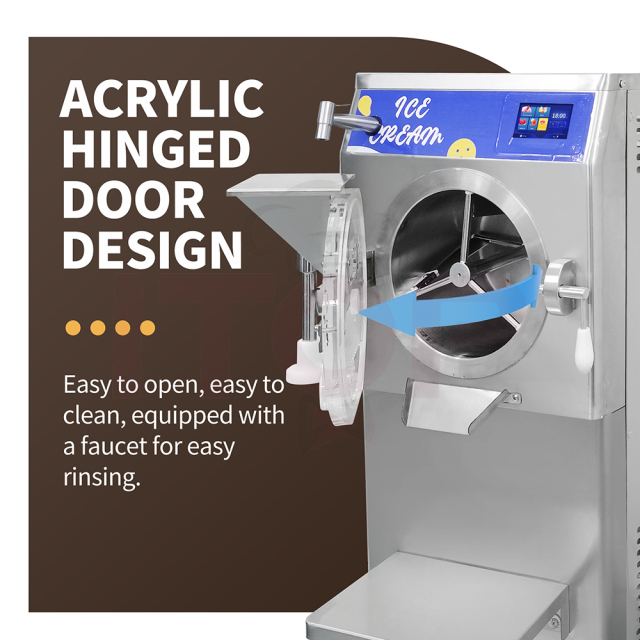 48l/H 60L/H 100L/H Gelato Hard Ice Cream Sorbet Italian Ice Slush 5 In 1 Maker Gelato Italian Hard Ice Cream Machine