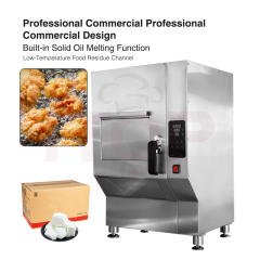 Automatic Commercial Smokeless Deep Fryer 8-Stage Electronic Purifier Activated Carbon Deodorization Ventless Equipment 380-420V