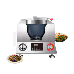 U-shape Commercial Intelligent Stainless Steel 304 Gas Heating Adjustable Height Automatic Cooking Machine