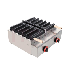 Commercial Gas Chicken 5 Five Wraps Toaster Barbecue Burrito Baker Machine Commercial Non-stick Chicken Burrito Heating Machine