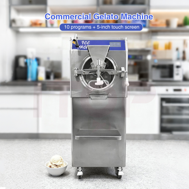 48l/H 60L/H 100L/H Gelato Hard Ice Cream Sorbet Italian Ice Slush 5 In 1 Maker Gelato Italian Hard Ice Cream Machine