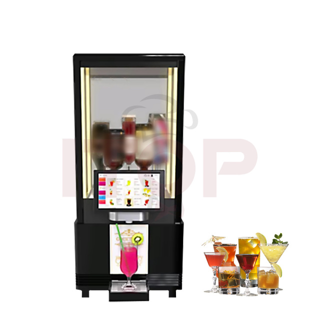 Multiple Languages Commercial Automatic Cocktail Dispenser Freezer Cocktail Making Machine With Built-in Wifi Payment System