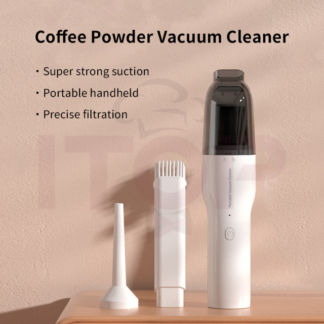 Coffee Powder Vacuum Cleaner Portable Mini Handheld Cordless Car Dry Vacuum Cleaner