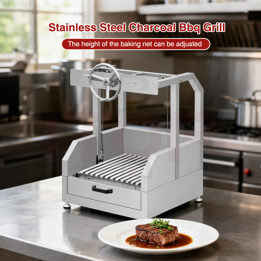 Adjustable Height Outdoor Stainless Steel Santa Maria Argentine Grill Premium Bbq Equipment  Charcoal Bbq