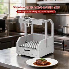 Adjustable Height Outdoor Stainless Steel Santa Maria Argentine Grill Premium Bbq Equipment  Charcoal Bbq