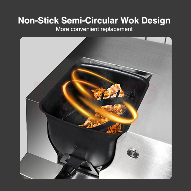 Automatic Commercial Kitchen Robotic Wok Machine For Fried Rice Noodles Pasta With Forward And Reverse Rotation