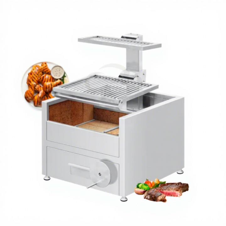 Adjustable Height Outdoor Stainless Steel Santa Maria Argentine Grill Premium Bbq Equipment  Charcoal Bbq