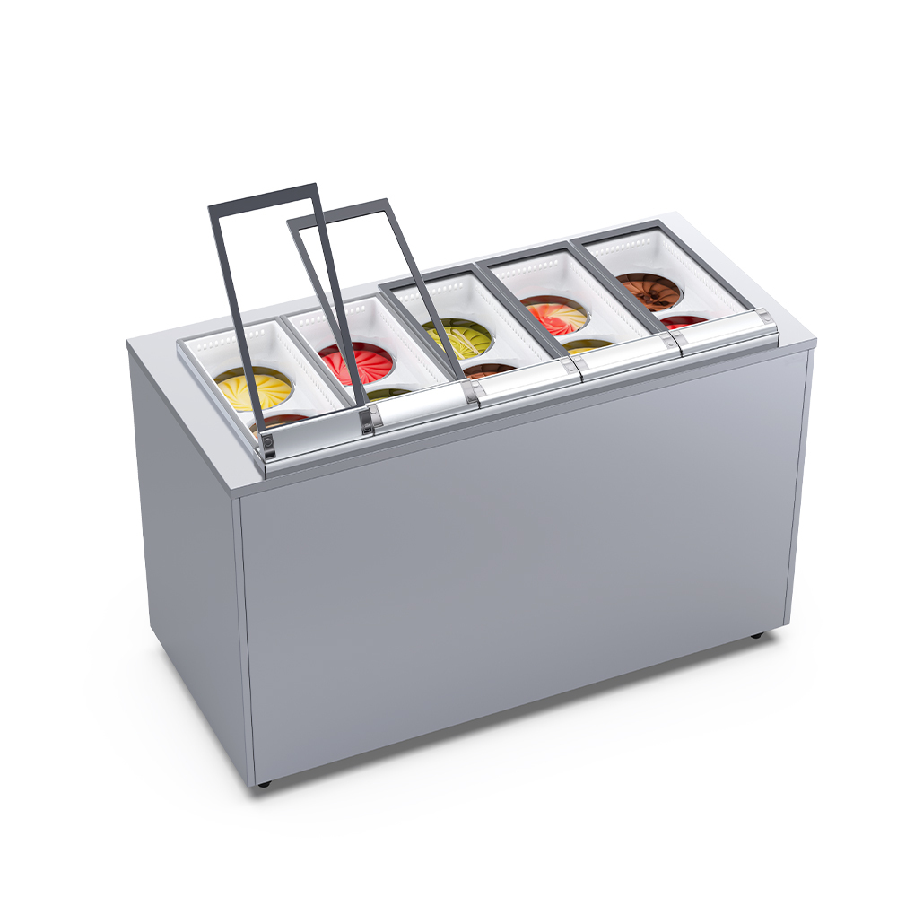 Commercial 4/6/8/10/12 Cylinders Hard Ice Cream Machine Frozen Gelato Making Machine With Imported Compressor
