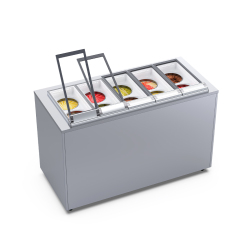 Commercial 4/6/8/10/12 Cylinders Hard Ice Cream Machine Frozen Gelato Making Machine With Imported Compressor