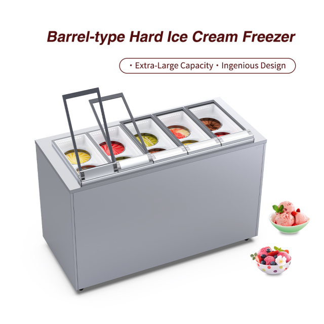 Commercial 4/6/8/10/12 Cylinders Hard Ice Cream Machine Frozen Gelato Making Machine With Imported Compressor