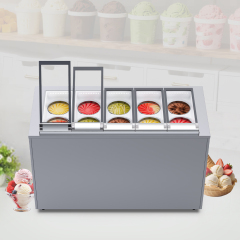 Commercial 4/6/8/10/12 Cylinders Hard Ice Cream Machine Frozen Gelato Making Machine With Imported Compressor