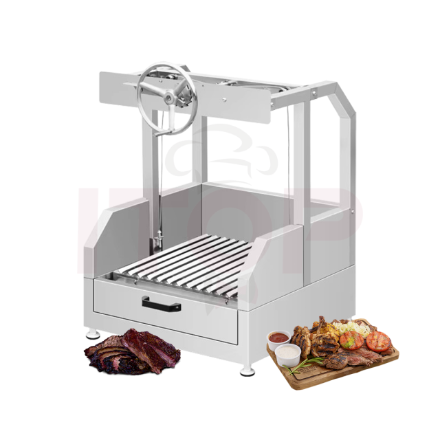 Adjustable Height Outdoor Stainless Steel Santa Maria Argentine Grill Premium Bbq Equipment  Charcoal Bbq