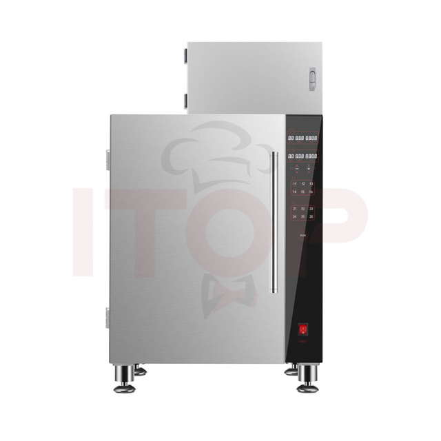 7.5l Commercial Intelligent Touchscreen Electric Deep Fryer With 6 Preset Programs 8-level Fume Purification