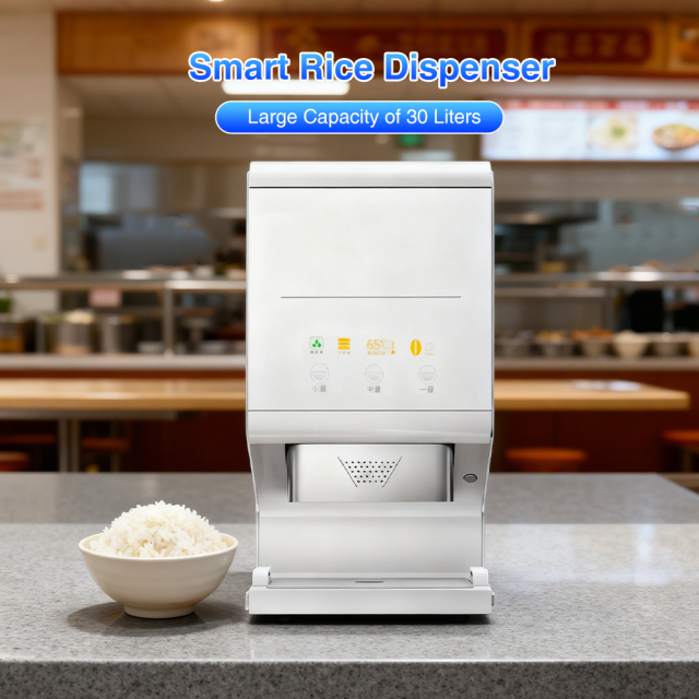 Smart Constant Warming Temperature Cooked Rice Storage Container Quantitative Dispenser For Factory School Hospital Canteen Use