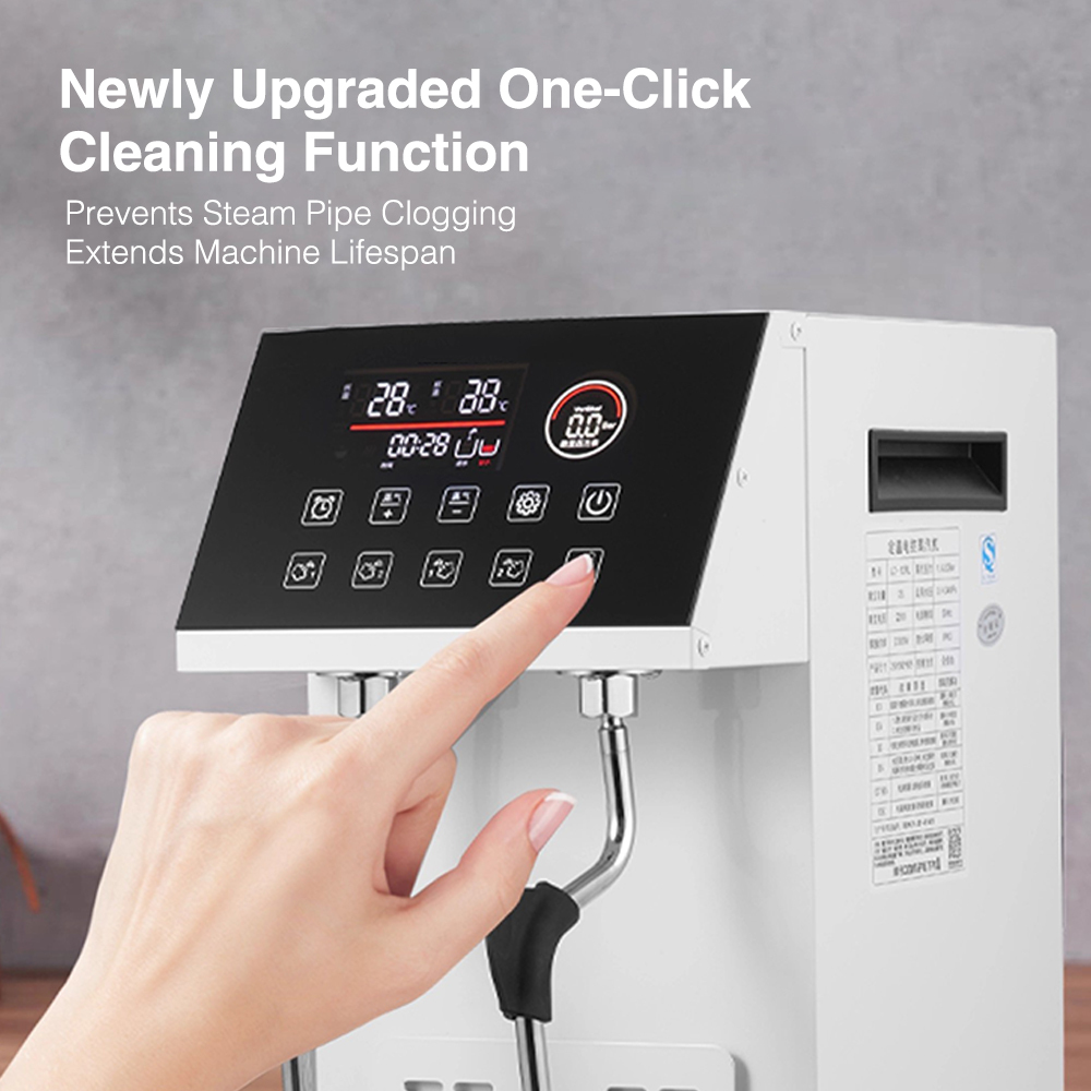 Commercial Milk Tea Shop Use Coffee Milk Steam Heating Automatic Electric Steam Milk Foam Machine With Water Dispenser