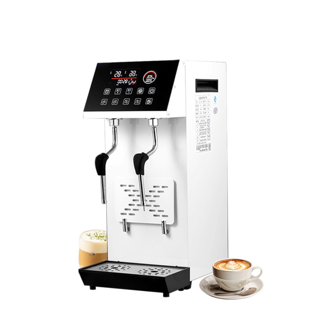 Commercial Milk Tea Shop Use Coffee Milk Steam Heating Automatic Electric Steam Milk Foam Machine With Water Dispenser