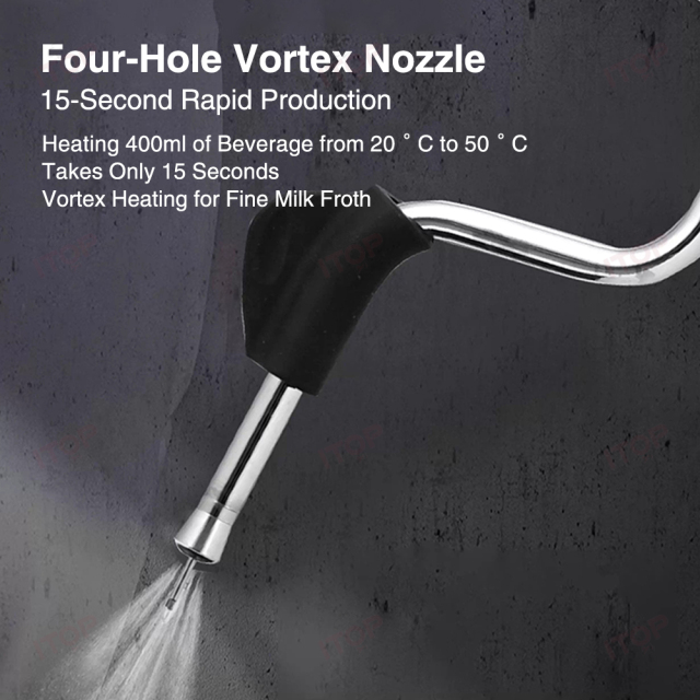 12l Boiler Dual Steam Frother Commercial Fully Automatic Tea And Coffee Shop Equipment Steam Milk Frother