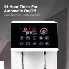 12l Boiler Dual Steam Frother Commercial Fully Automatic Tea And Coffee Shop Equipment Steam Milk Frother